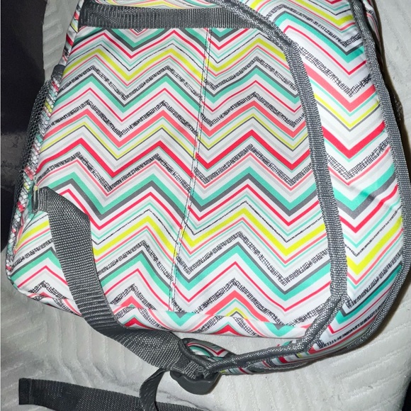Thirty-One. Colorful Chevron Pattern Backpack - Picture 3 of 5
